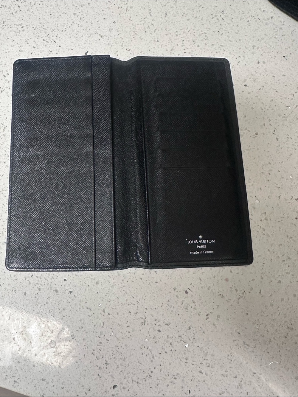 Vintage Louis Vuitton Black Long Bifold Wallet/Card Slots